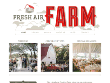 Tablet Screenshot of freshairfarm.com